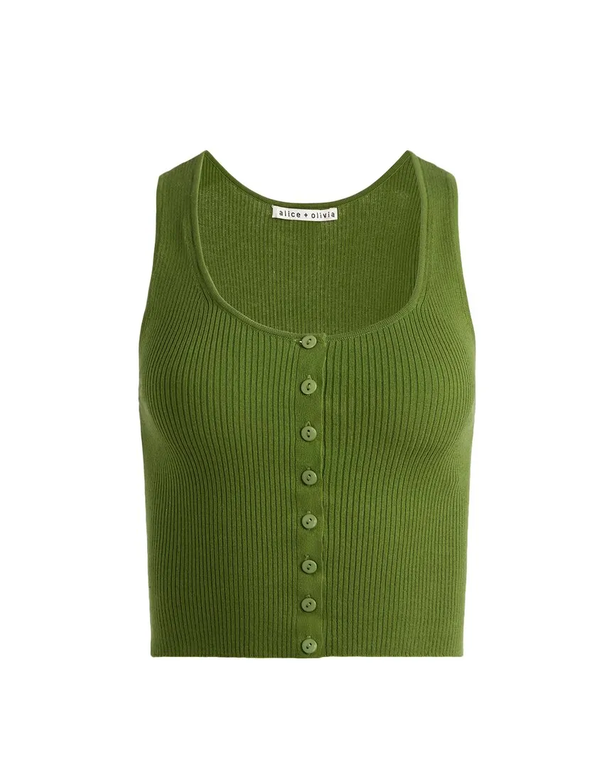 alice   olivia Daryn Cropped Tank