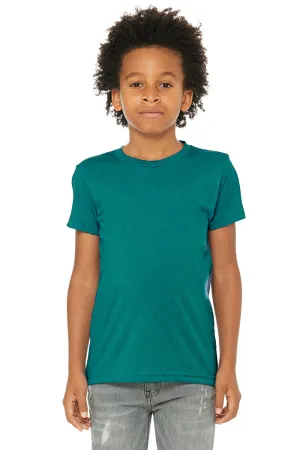 Bella   Canvas Youth Short Sleeve Crewneck T-Shirt - Teal Green