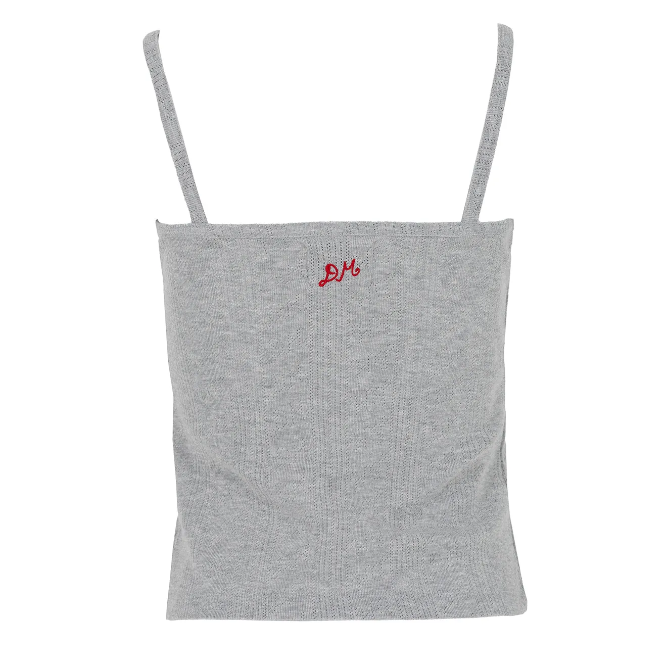 Damson Madder Dove Pointelle Strappy Cami Grey