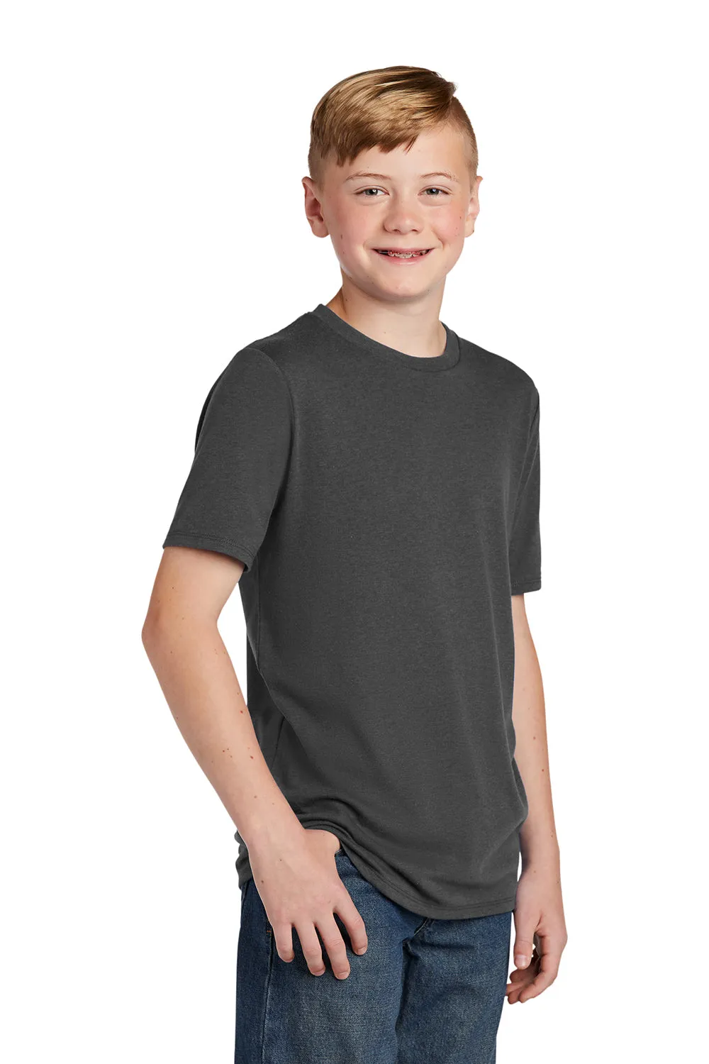 District Youth Perfect Tri Short Sleeve Crewneck T-Shirt - Charcoal Grey