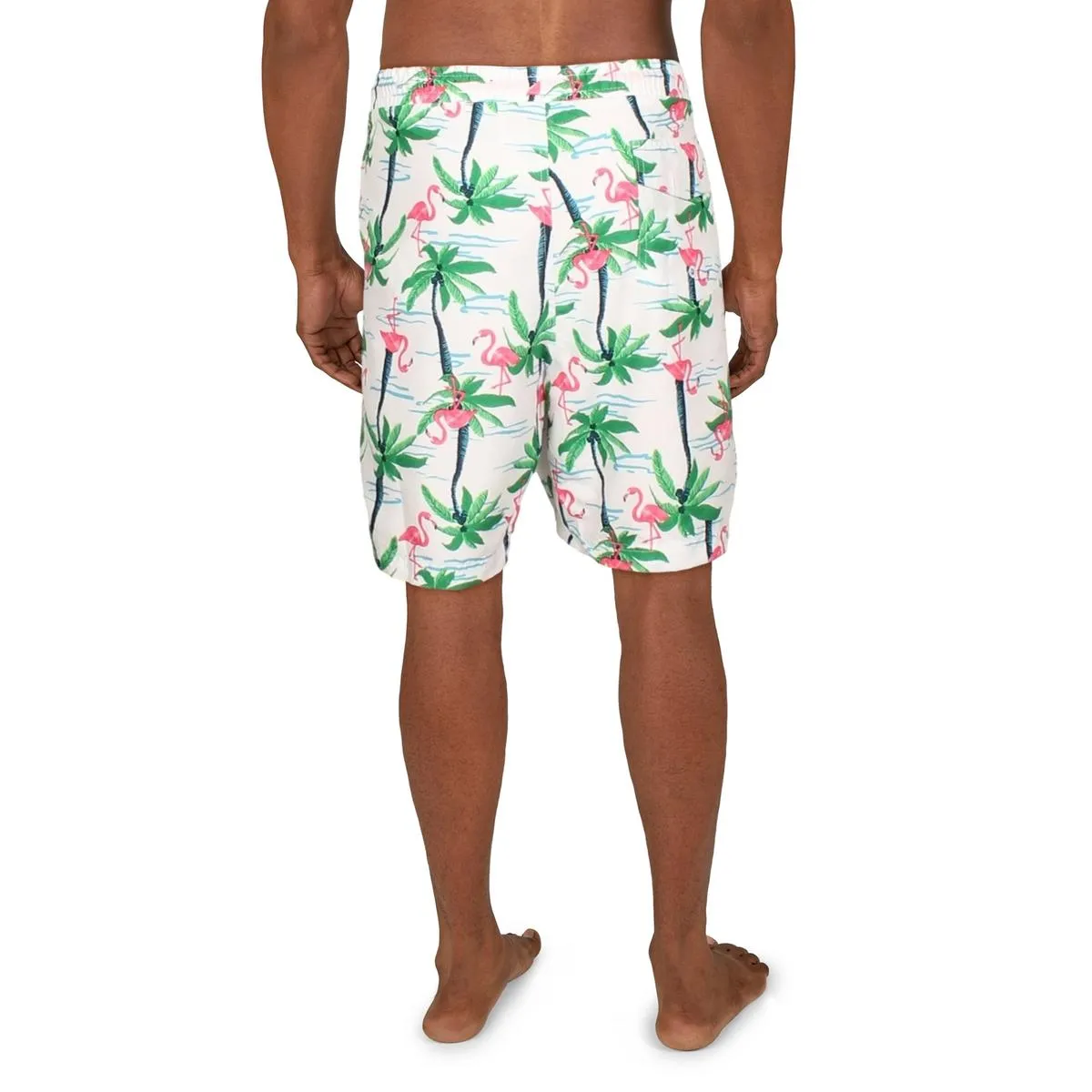 Flamingo Island Mens Printed 7" Inseam Swim Trunks