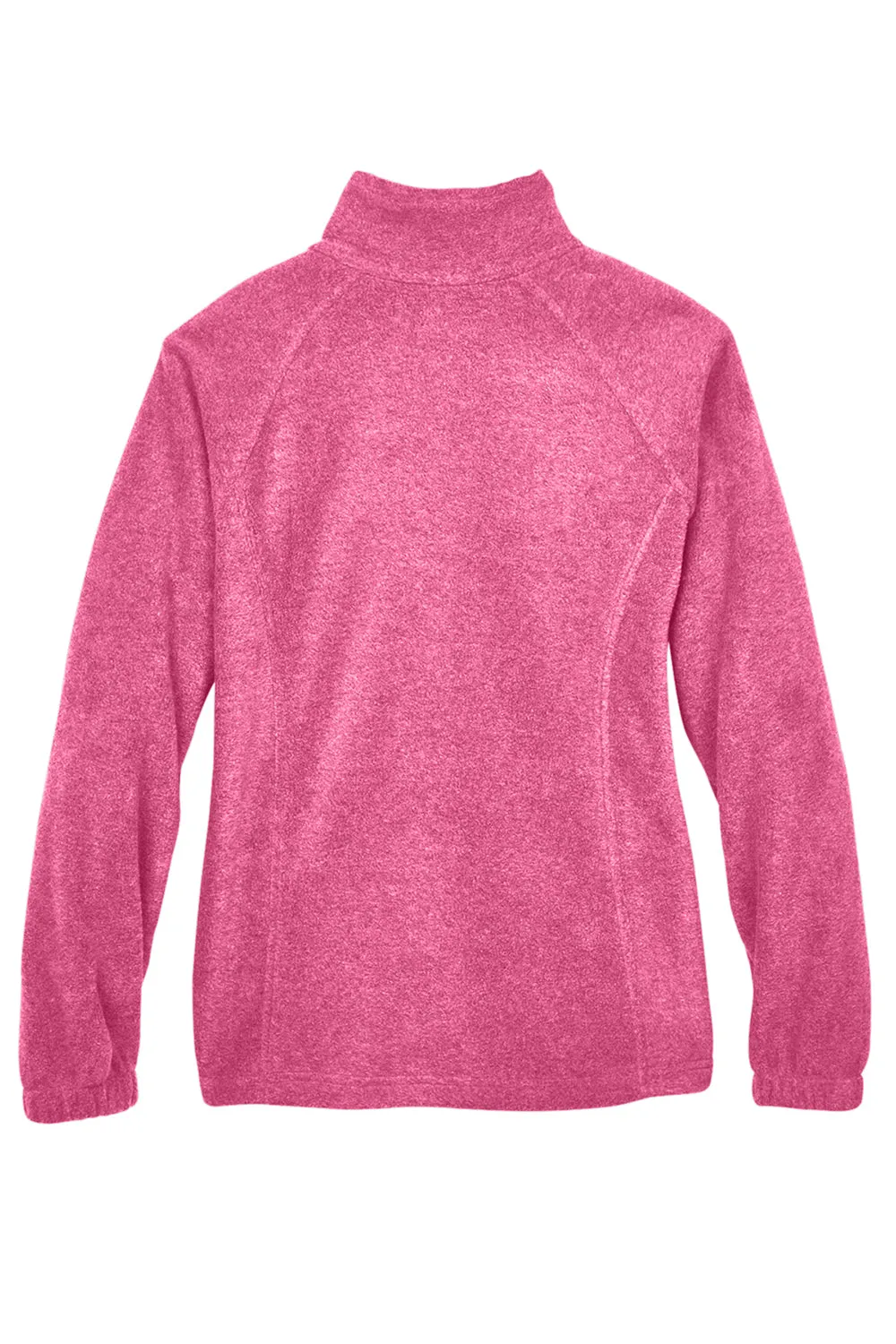 Harriton Womens Pill Resistant Fleece Full Zip Jacket - Charity Pink