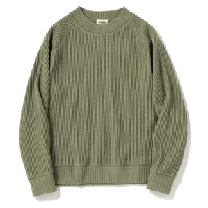 Jackman Waffle Midneck Olive