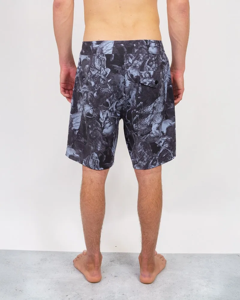 Lost  Heavy Metal History Boardshorts-Black