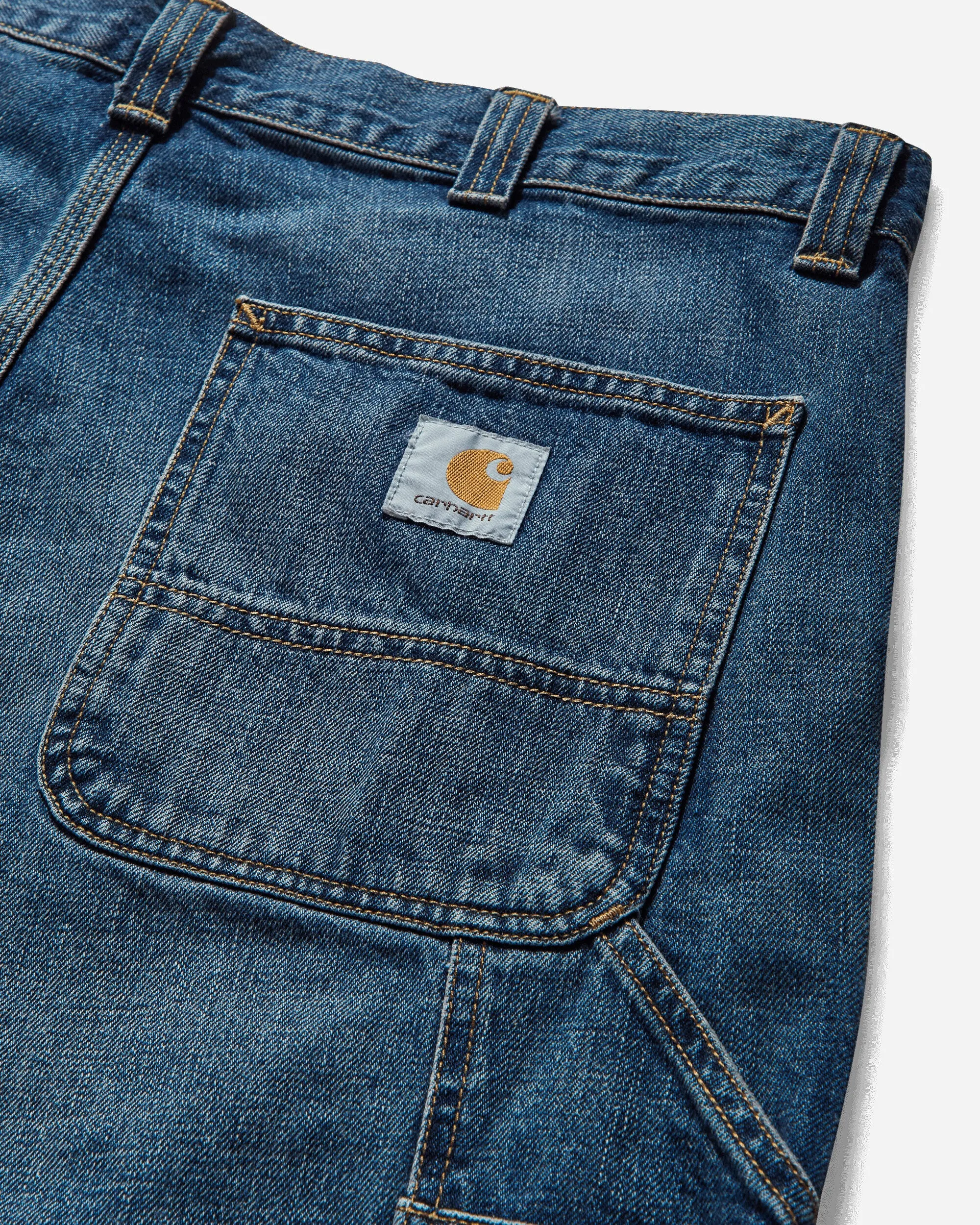Men's OG Single Knee Shorts Blue (Dark Used Wash)