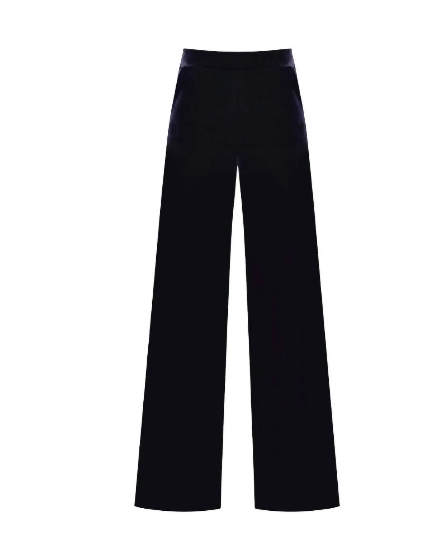 Nazife Velvet Pants In Black