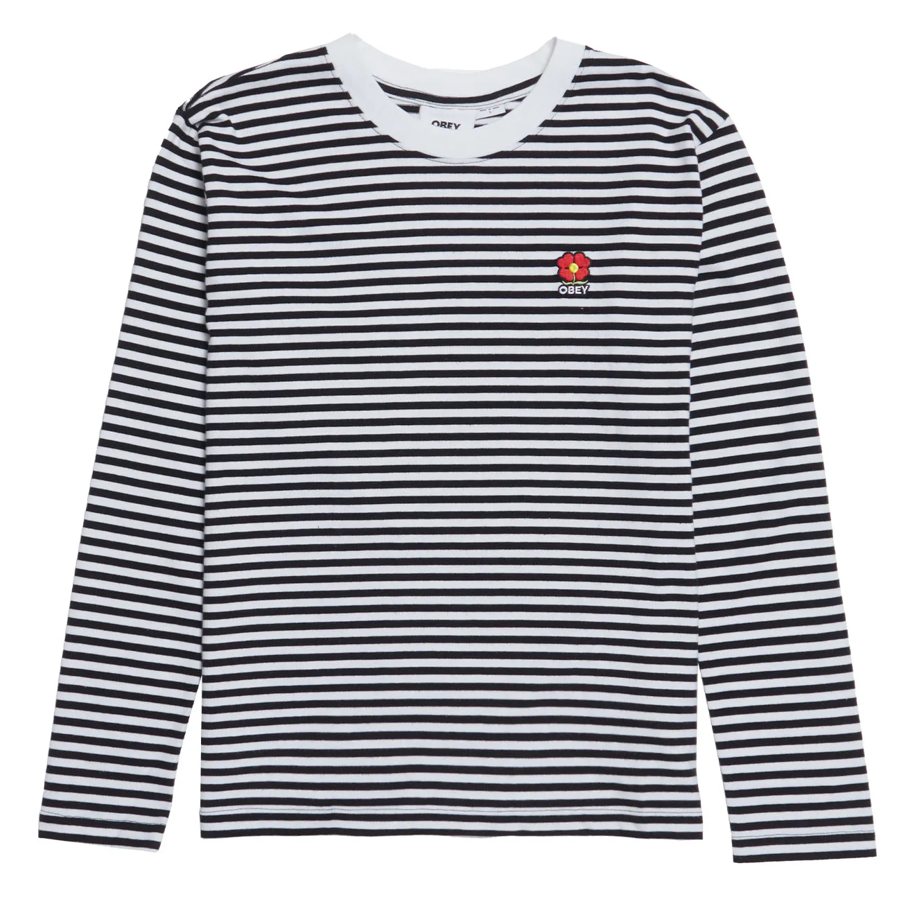 Obey Womens Romelia Tee LS Black Multi