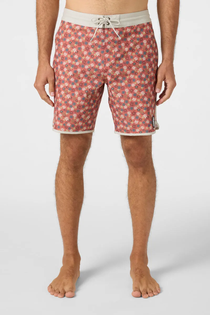 O'Neill Cruzer Scallop 18 Boardshorts-Ginger Spice