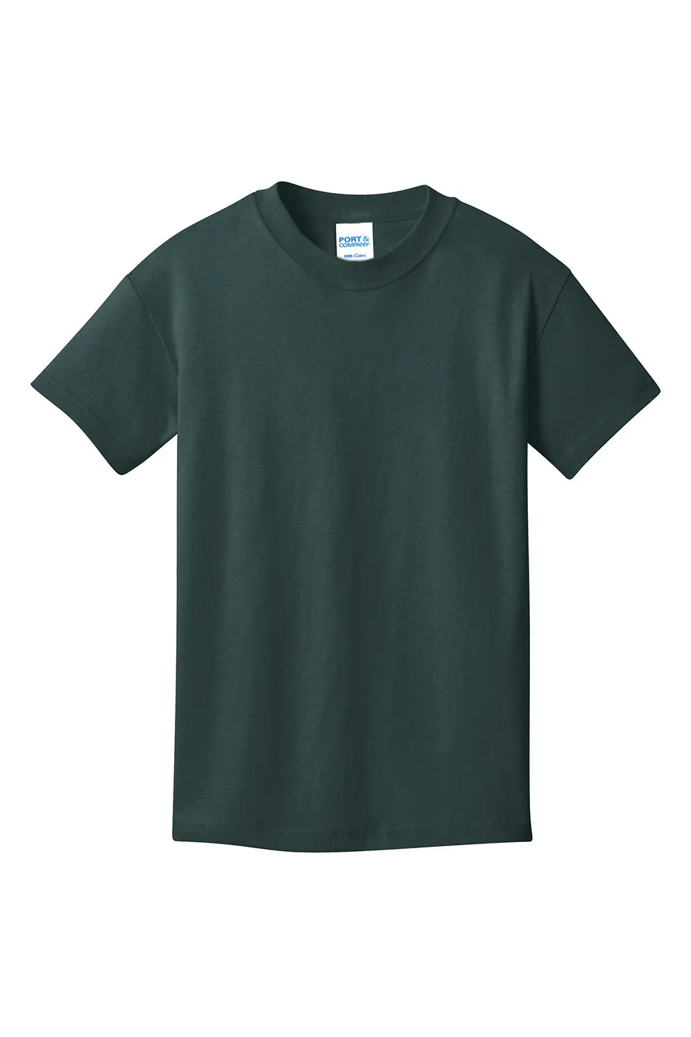 Port & Company Youth Core Short Sleeve Crewneck T-Shirt - Dark Green