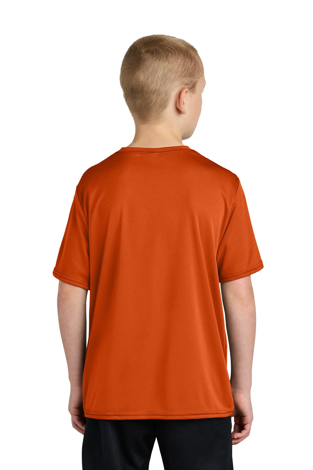 Port & Company Youth Dry Zone Performance Moisture Wicking Short Sleeve Crewneck T-Shirt - Deep Orange