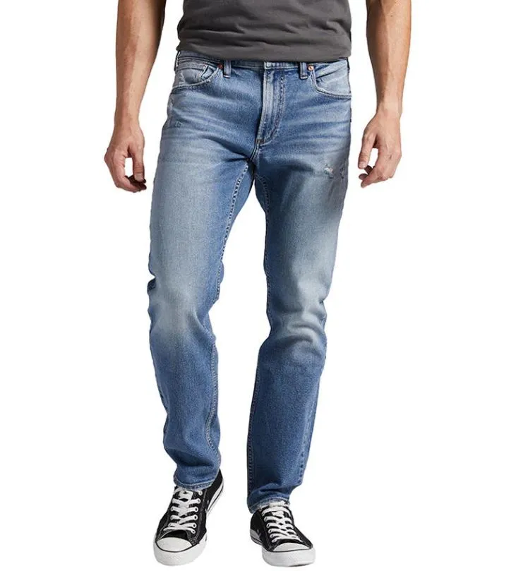 Silver Taavi Skinny Fit Skinny Leg