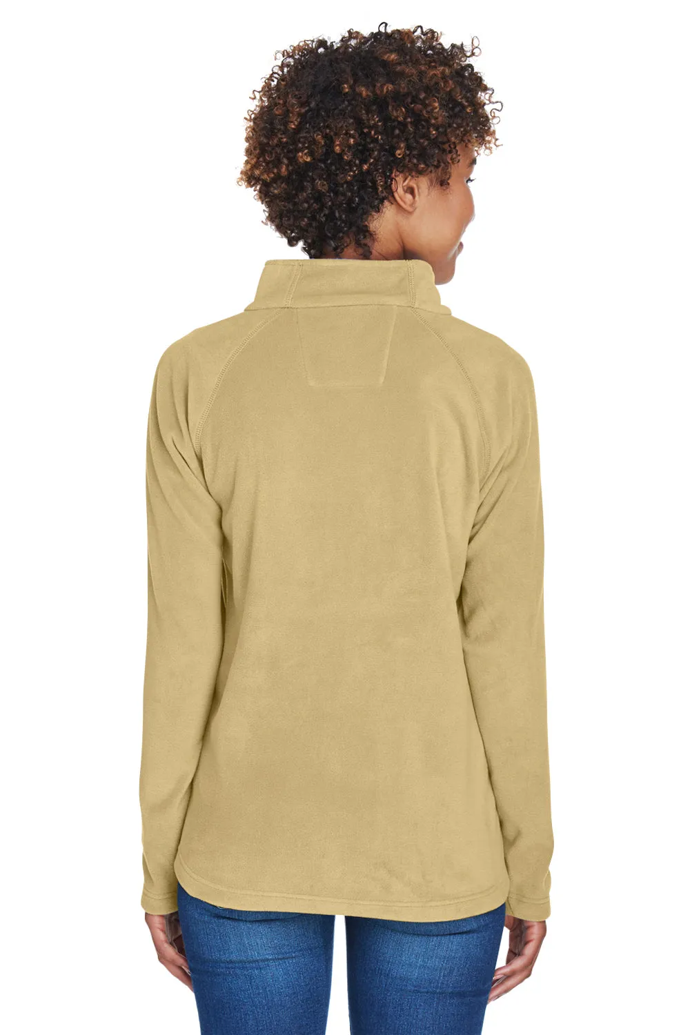 Team 365 Womens Campus Pill Resistant Microfleece Full Zip Jacket - Vegas Gold