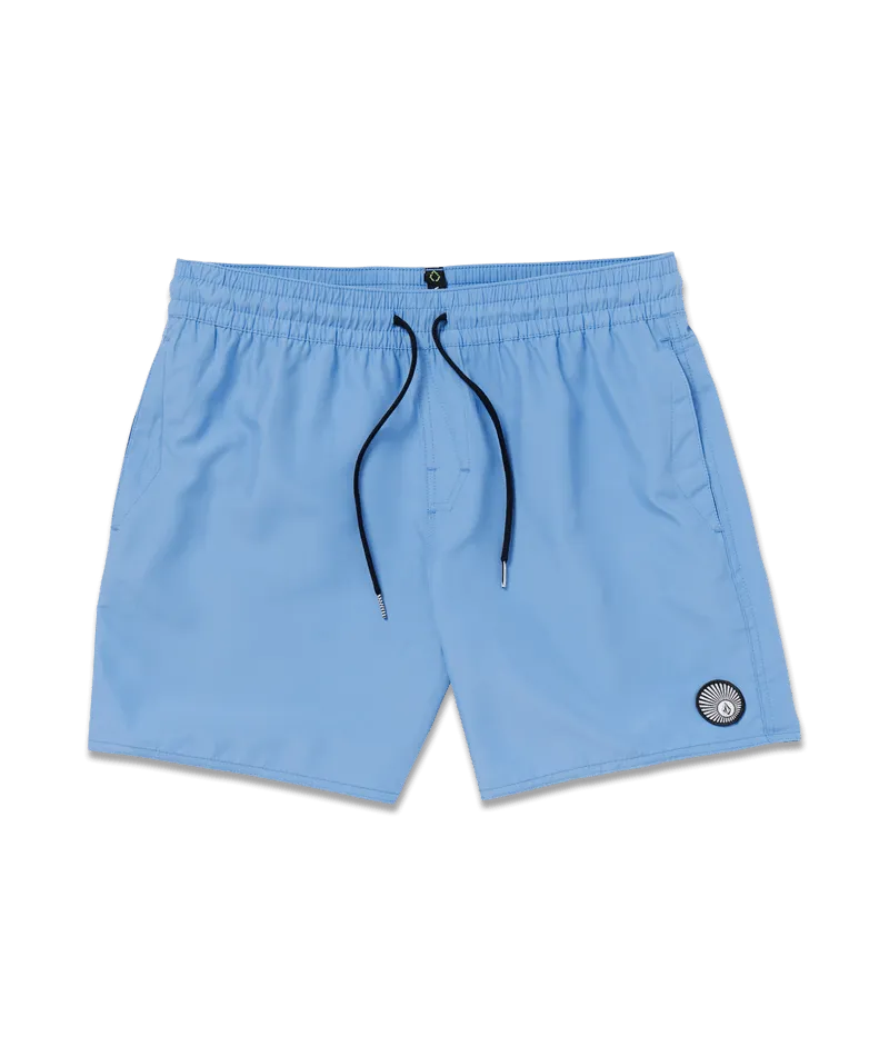 Volcom Lido Solid Trunk 16 Boardshorts-Blue Bird