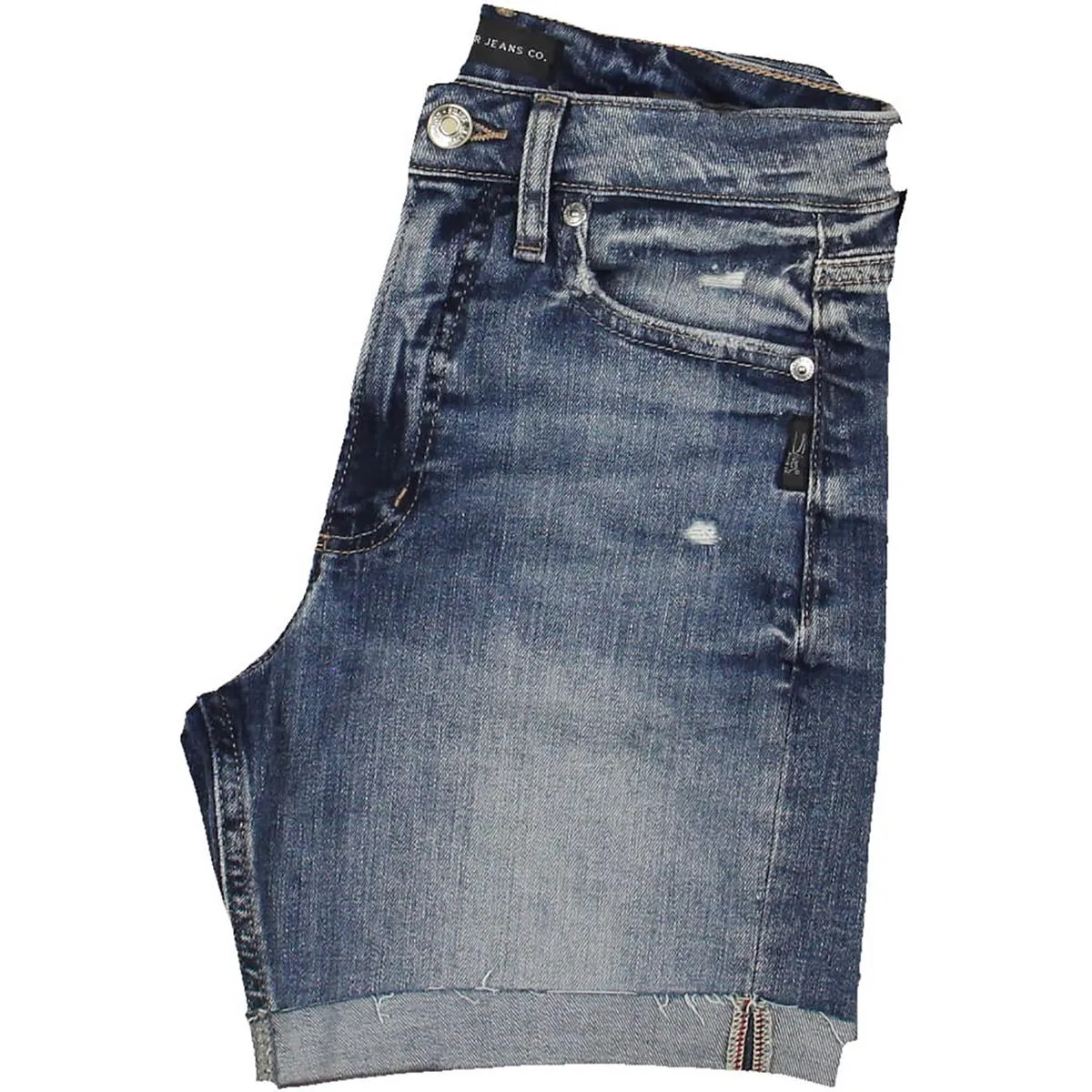 Womens High Rise Raw Hem Cutoff Shorts